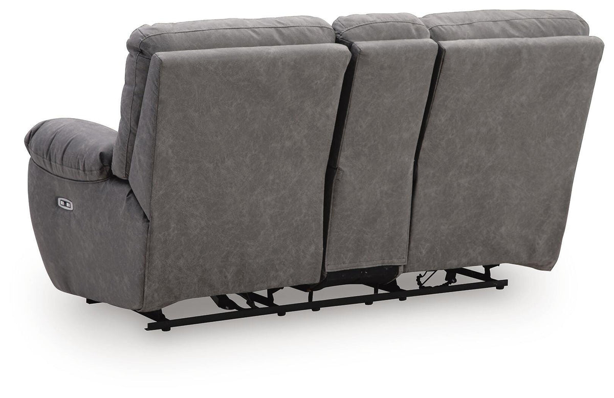 Bakerstein Galaxy Power Reclining Loveseat with Console