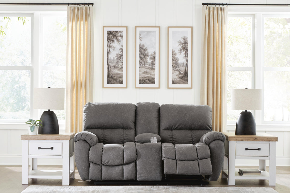 Bakerstein Galaxy Power Reclining Loveseat with Console