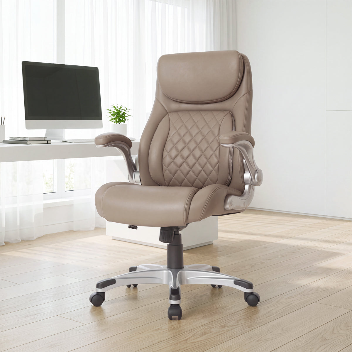 NOUHAUS Posture Ergonomic PU Leather Office Chair