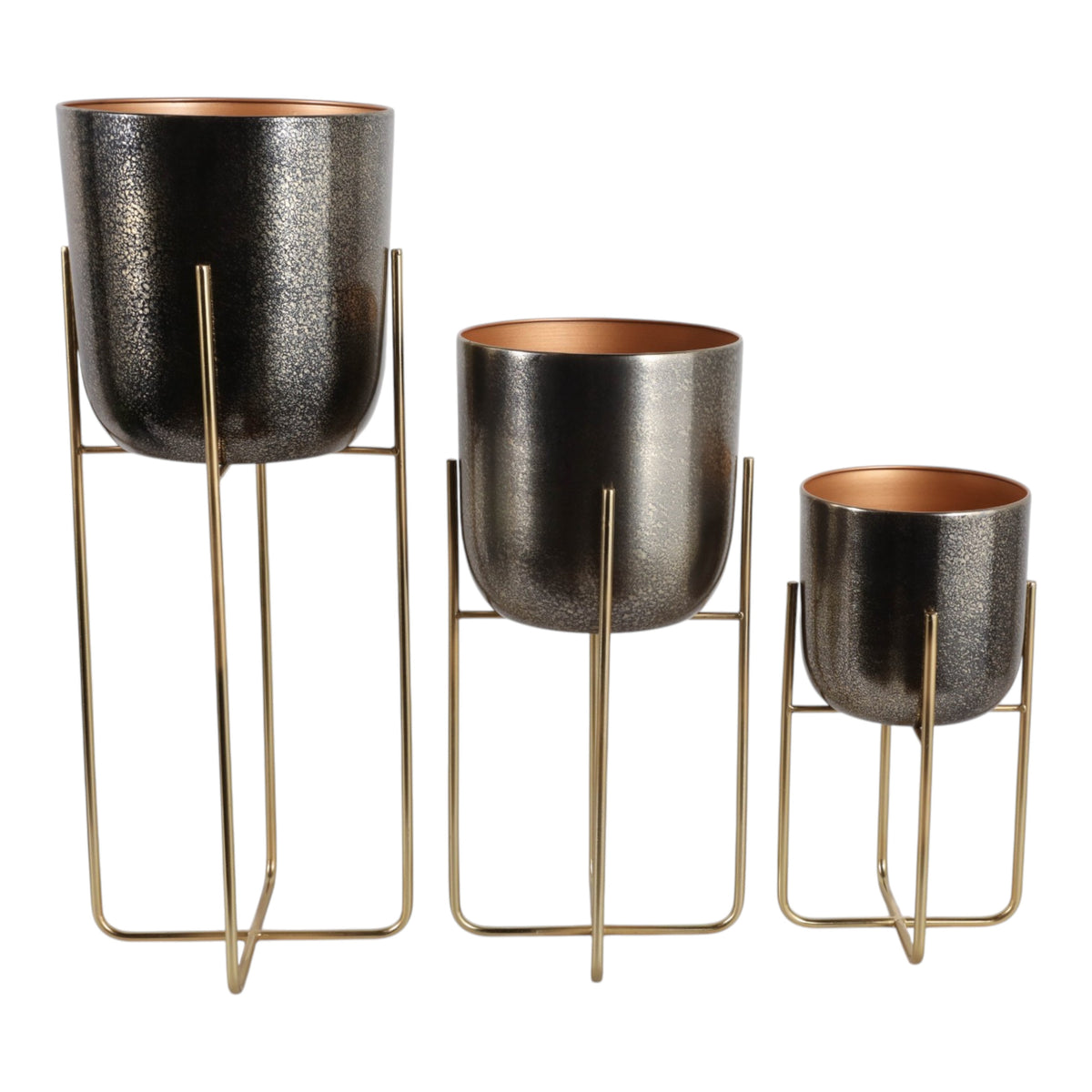 Skyecross Bronze/Gold Planters (Set of 3)