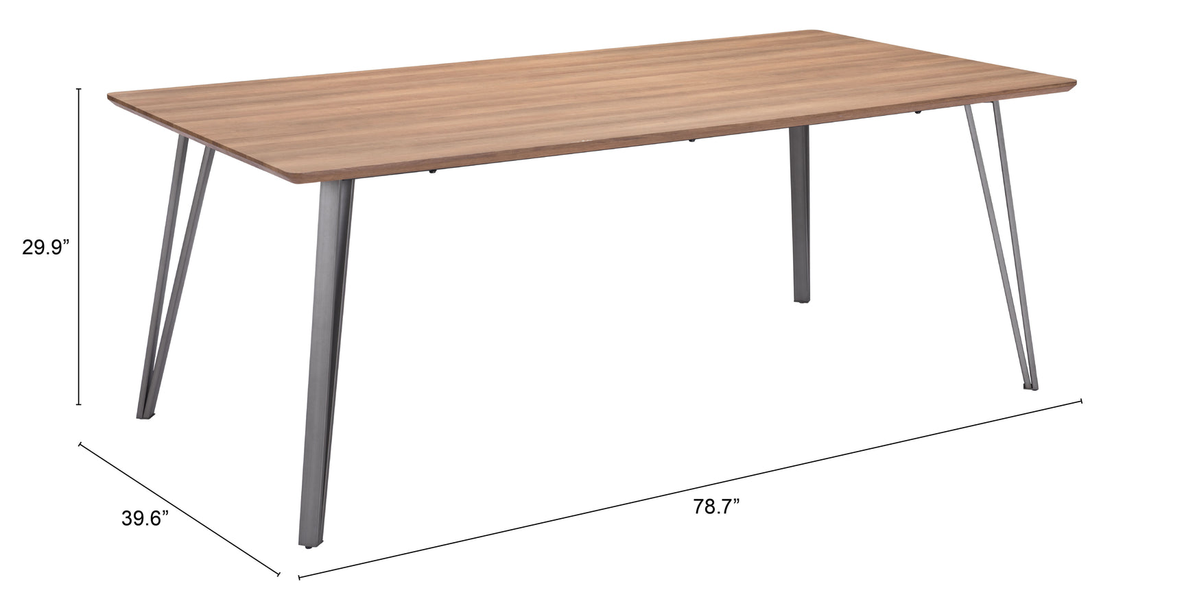 Perpignan Brown Dining Table
