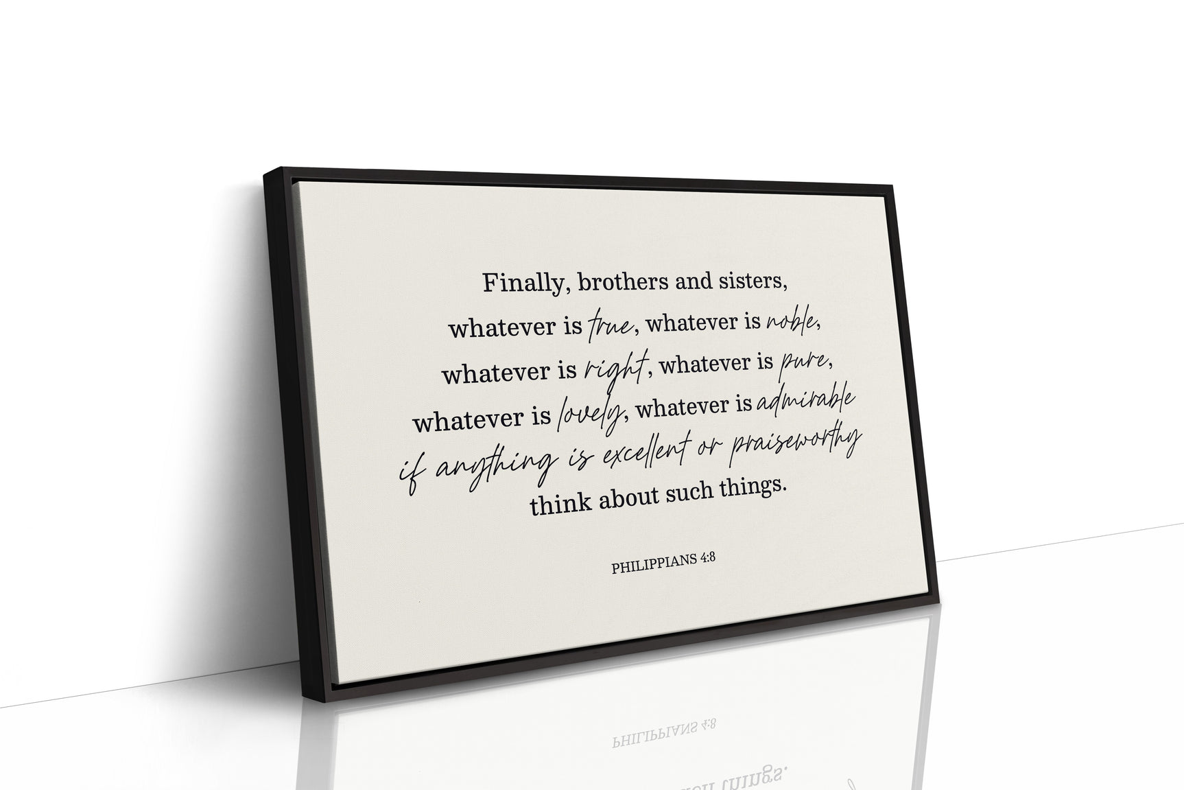 Think on These Things Philippians 4:8 Print