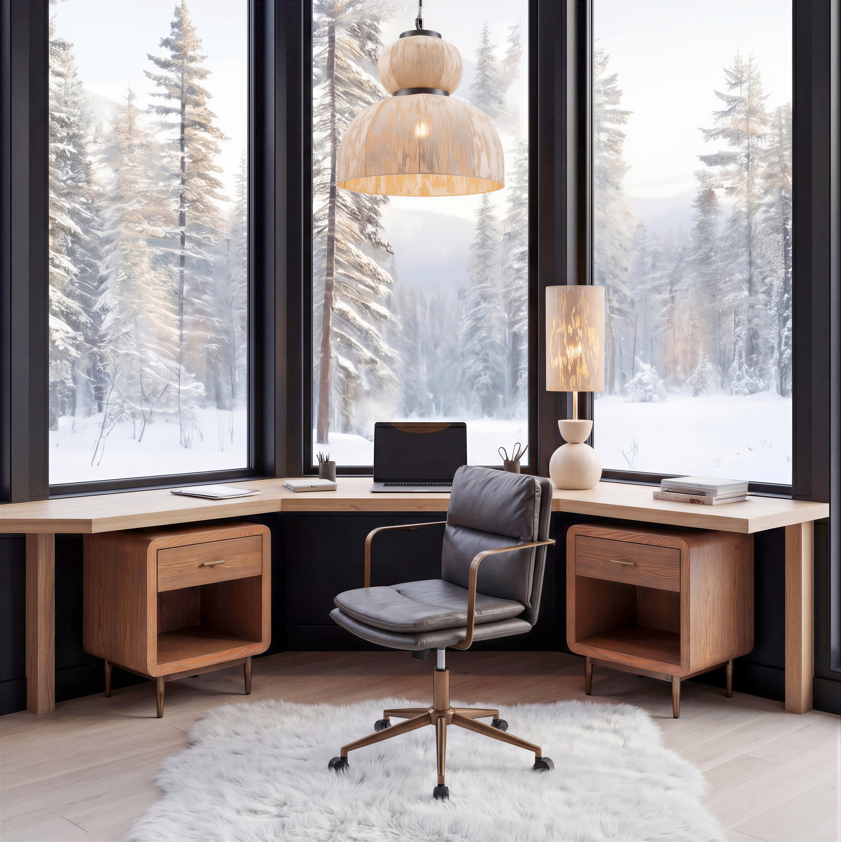 Gochi White Table Lamp