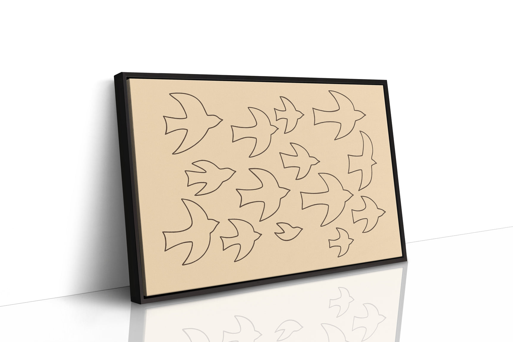 Minimalist Birds in Flight