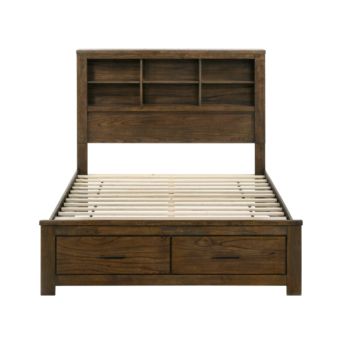 Sullivan Espresso 5pc Bedroom Set Queen Wall Platform Bed