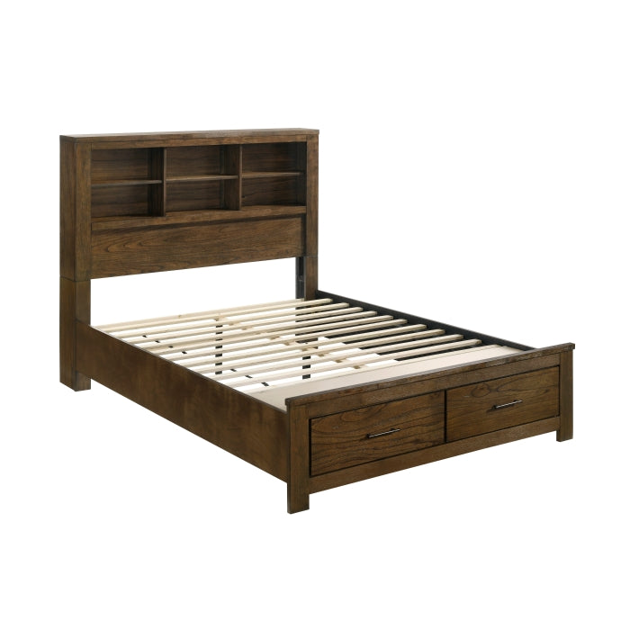 Sullivan Espresso 5pc Bedroom Set Queen Wall Platform Bed