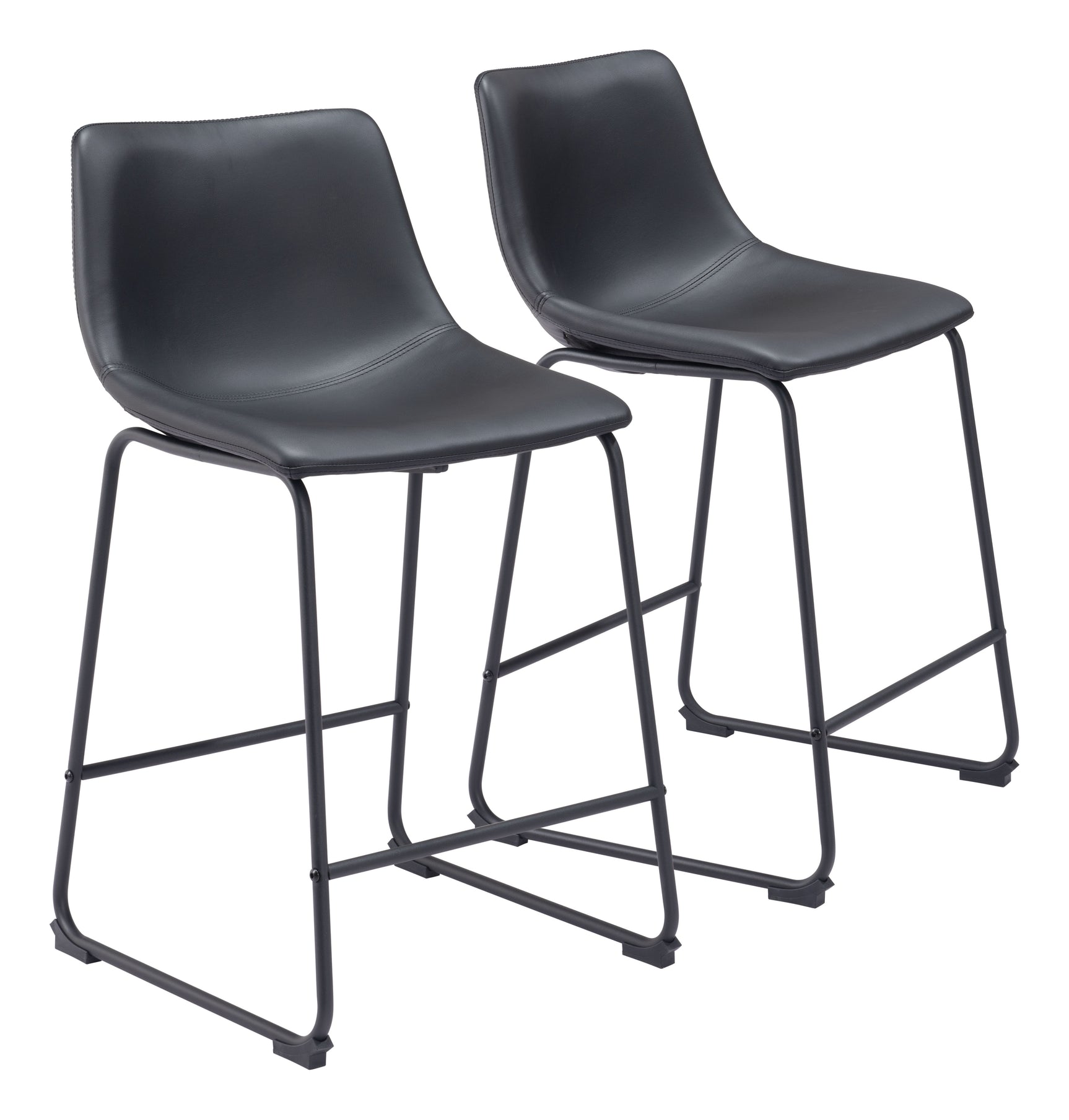 Smart Black Counter Stool (Set of 2)