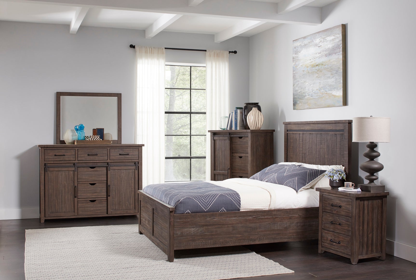 Madison County Barnwood King Panel Bed
