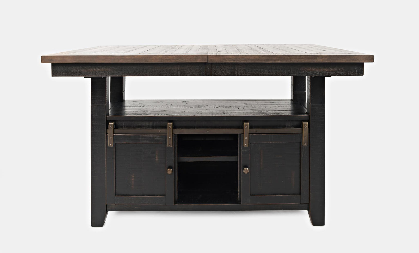 Madison County Vintage Black High/Low Dining Table w/ 4 Stools