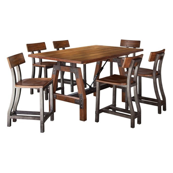 Holverson Brown 7pc Dining Set