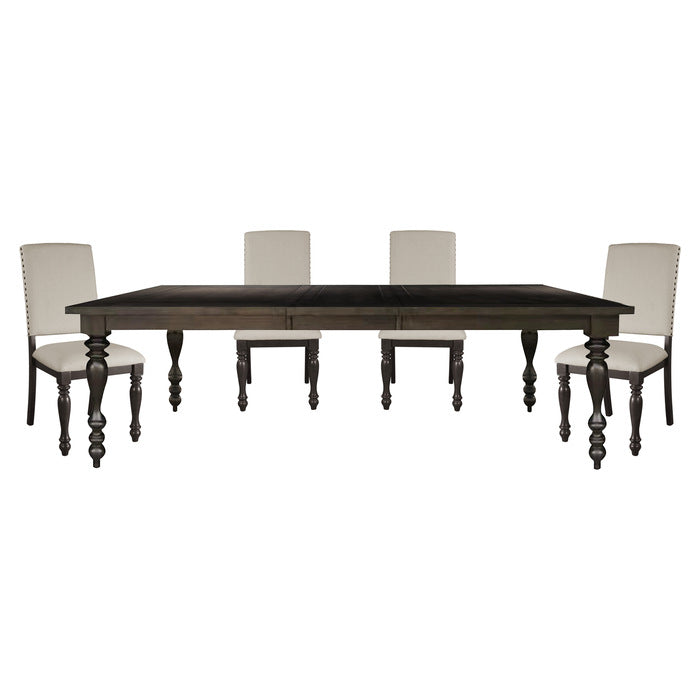 Begonia Gray 5pc Dining Set