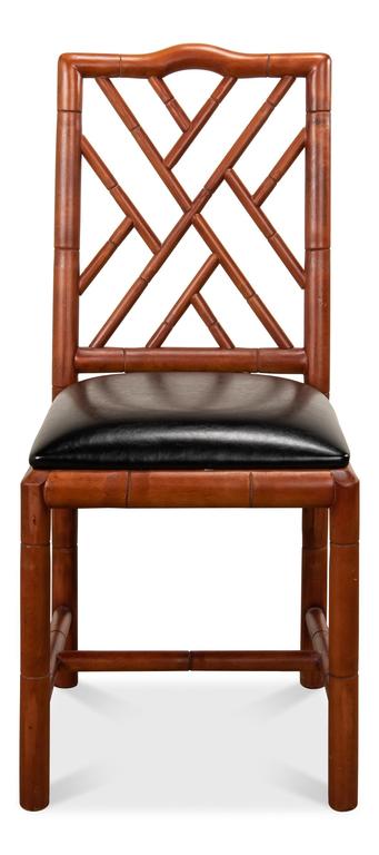 Brighton Bamboo Brown Side Chair (Set of 2)