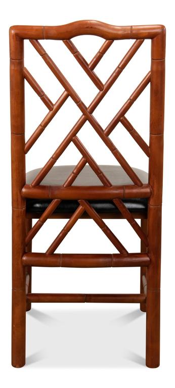 Brighton Bamboo Brown Side Chair (Set of 2)
