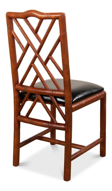 Brighton Bamboo Brown Side Chair (Set of 2)