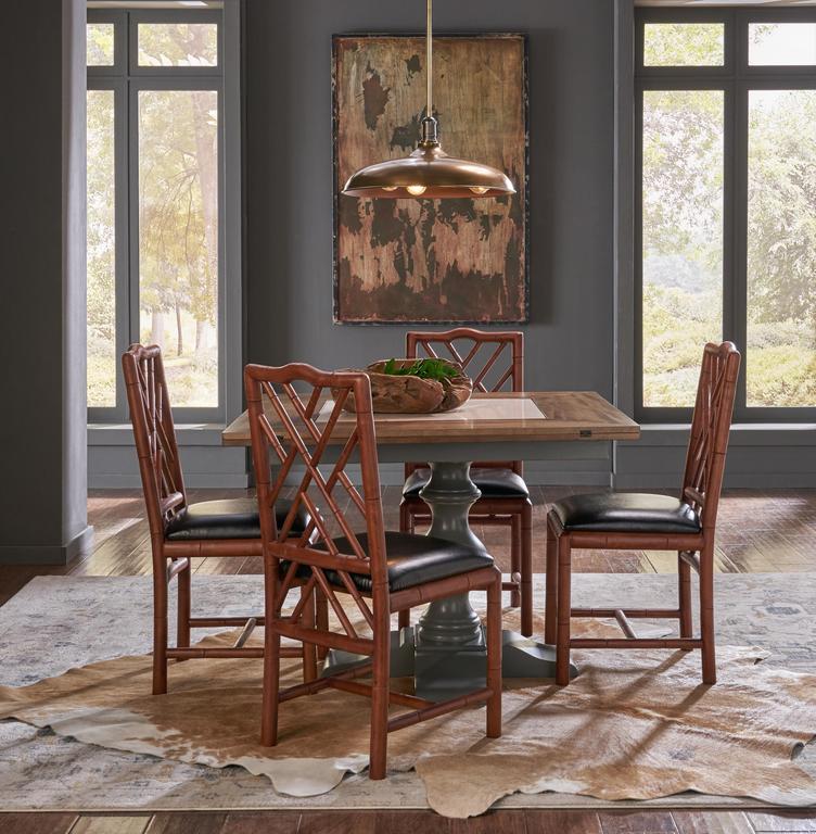 Brighton Bamboo Brown Side Chair (Set of 2)