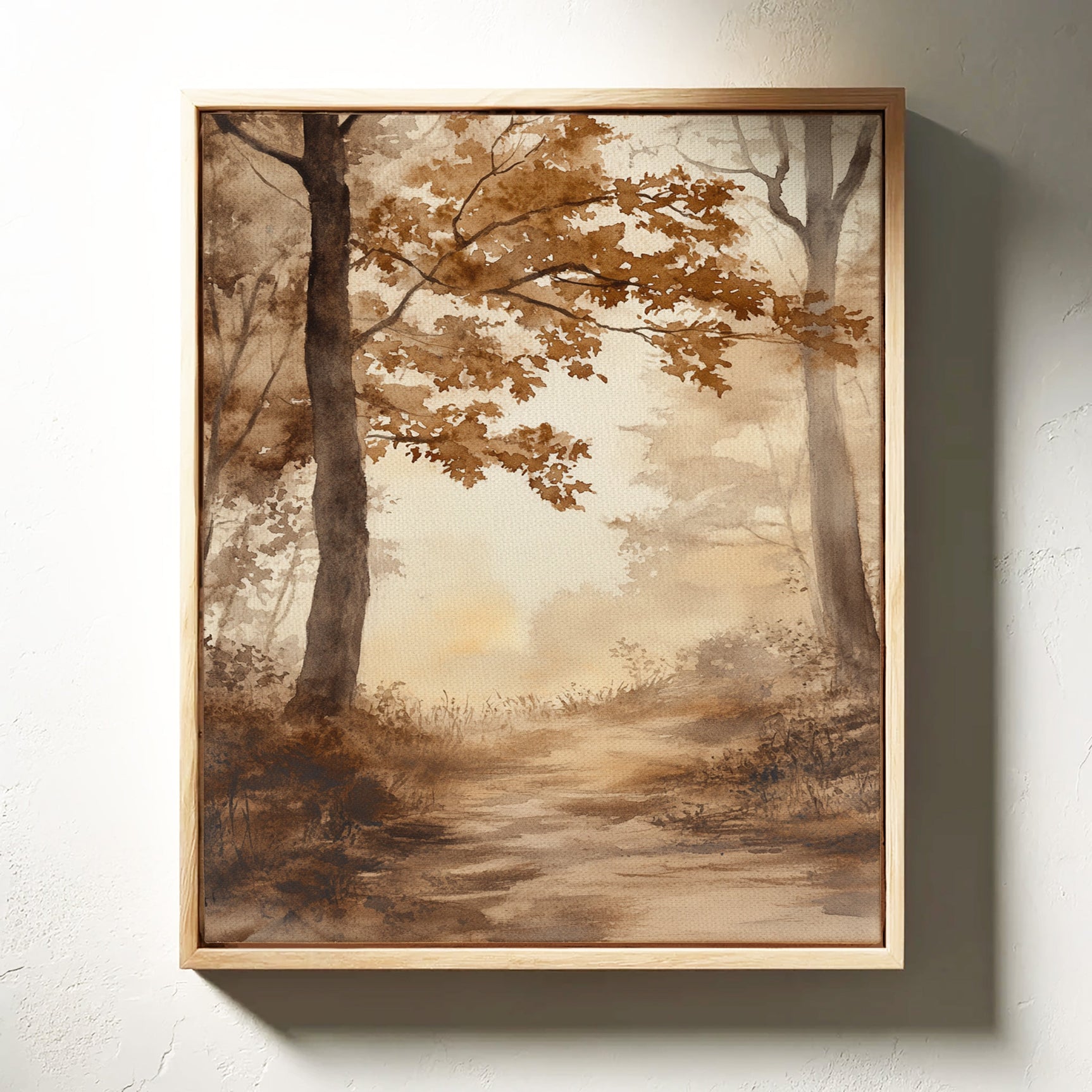 Pathways Through Golden Haze