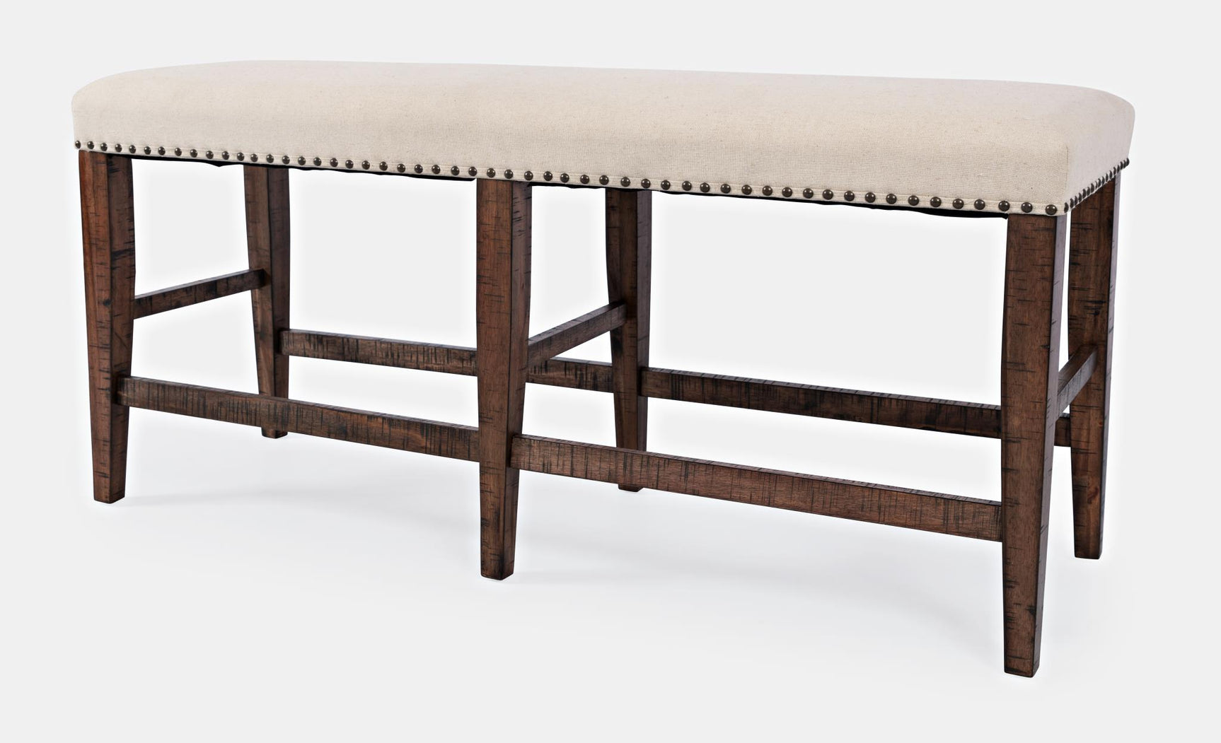 Fairview Oak Ext Dining Table w/ 4 Stools, Bench
