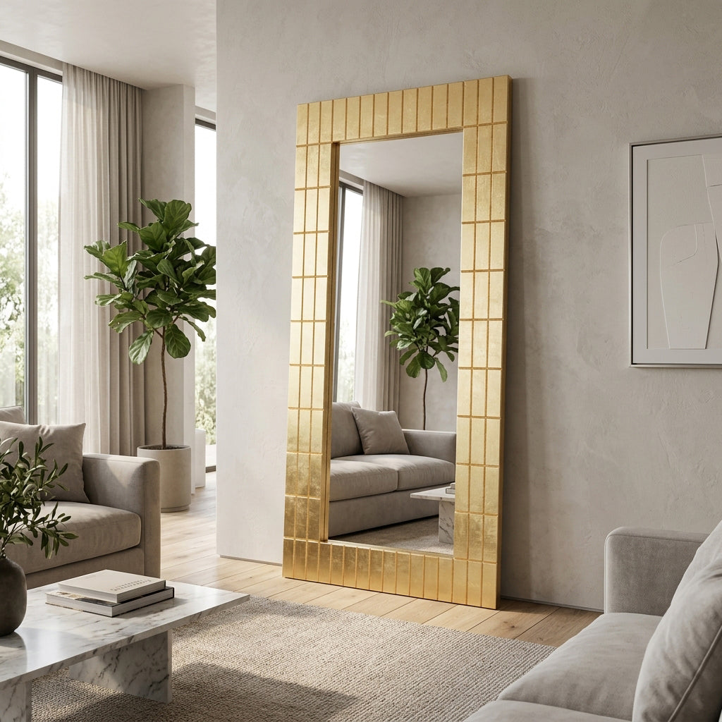 Scott Bar Gold Bars Rectangular Mirror