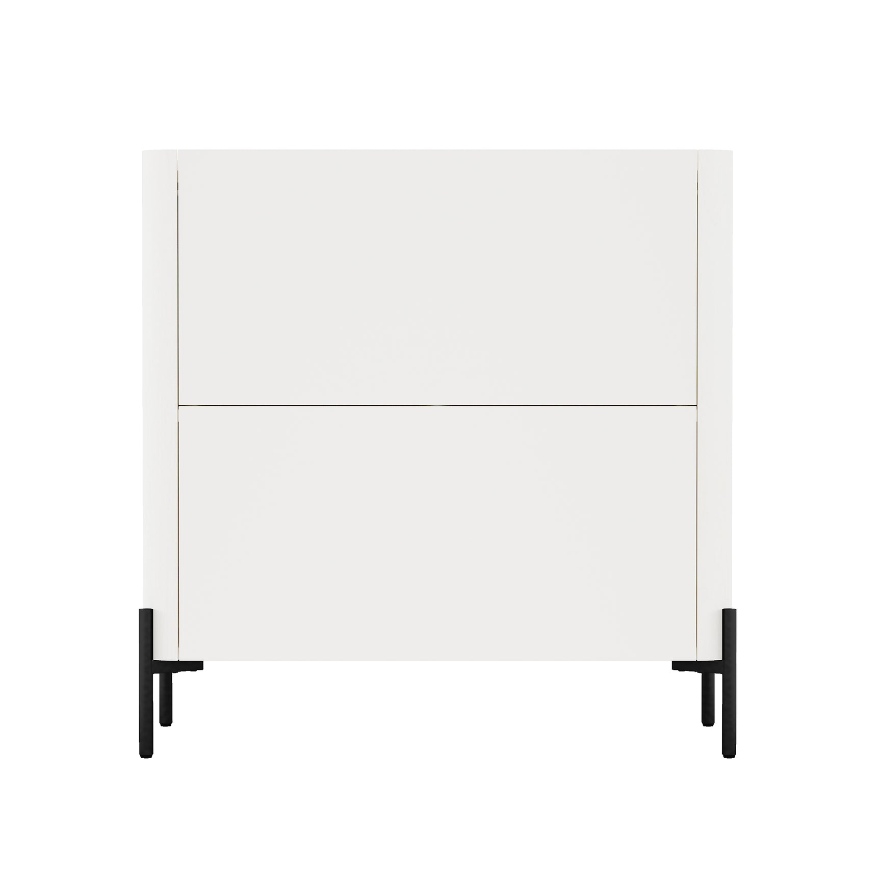 2-Piece Abbey Accent Cabinet and Sideboard in Maple and Off White - Ornate Home