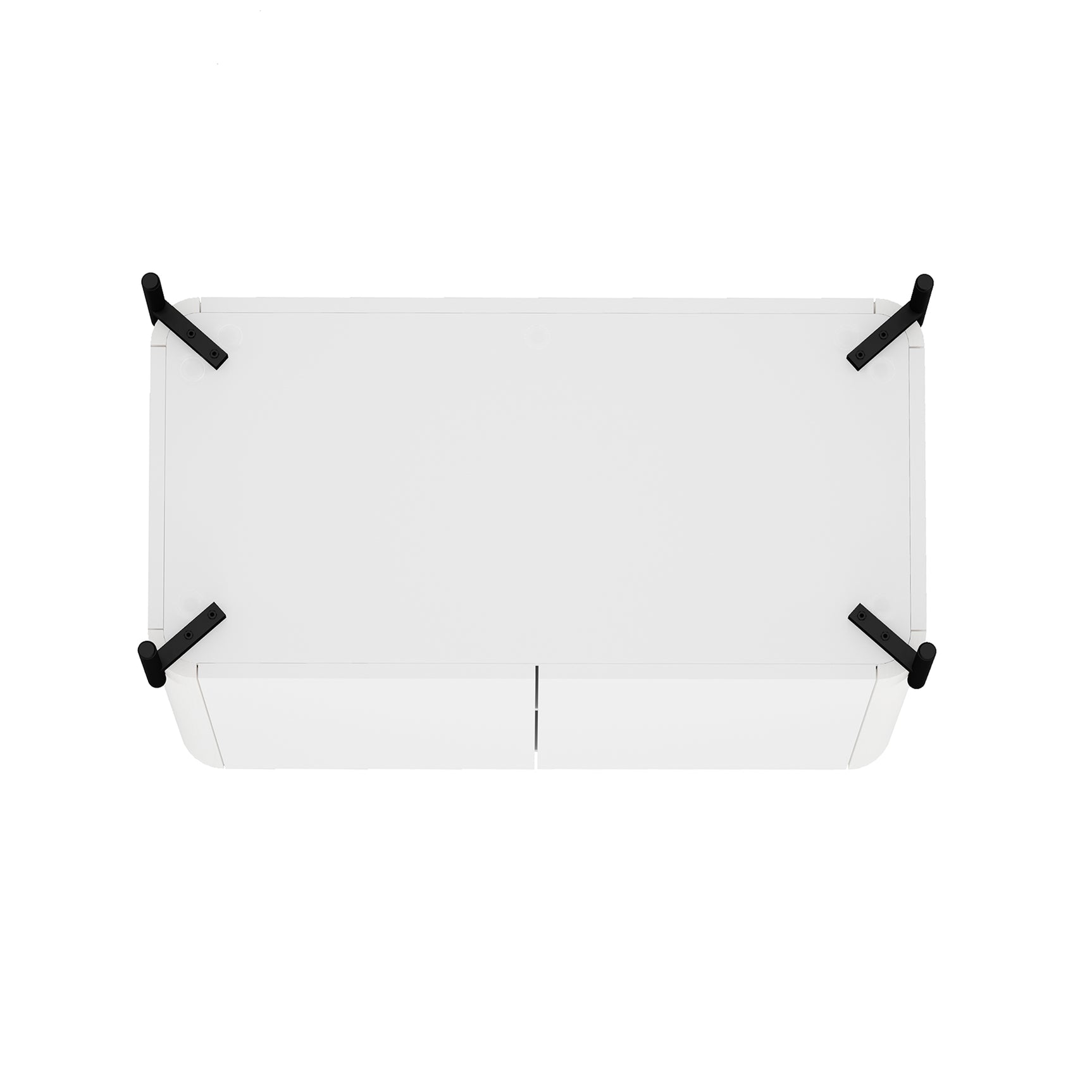 2-Piece Abbey Accent Cabinet and Sideboard in White - Ornate Home