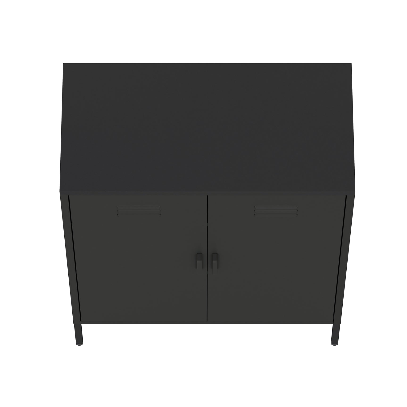 2-Piece Naomi Accent Cabinet and Storage Cabinet in Black - Ornate Home