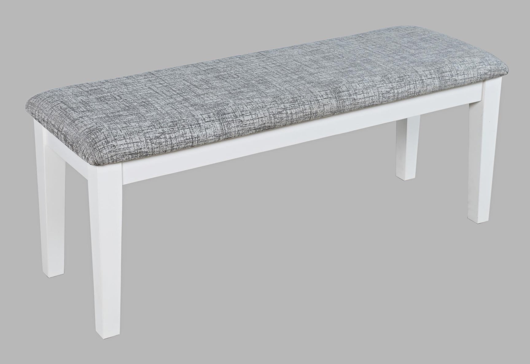 Urban Icon White Ext Dining Table w/ 4 Chairs, Bench