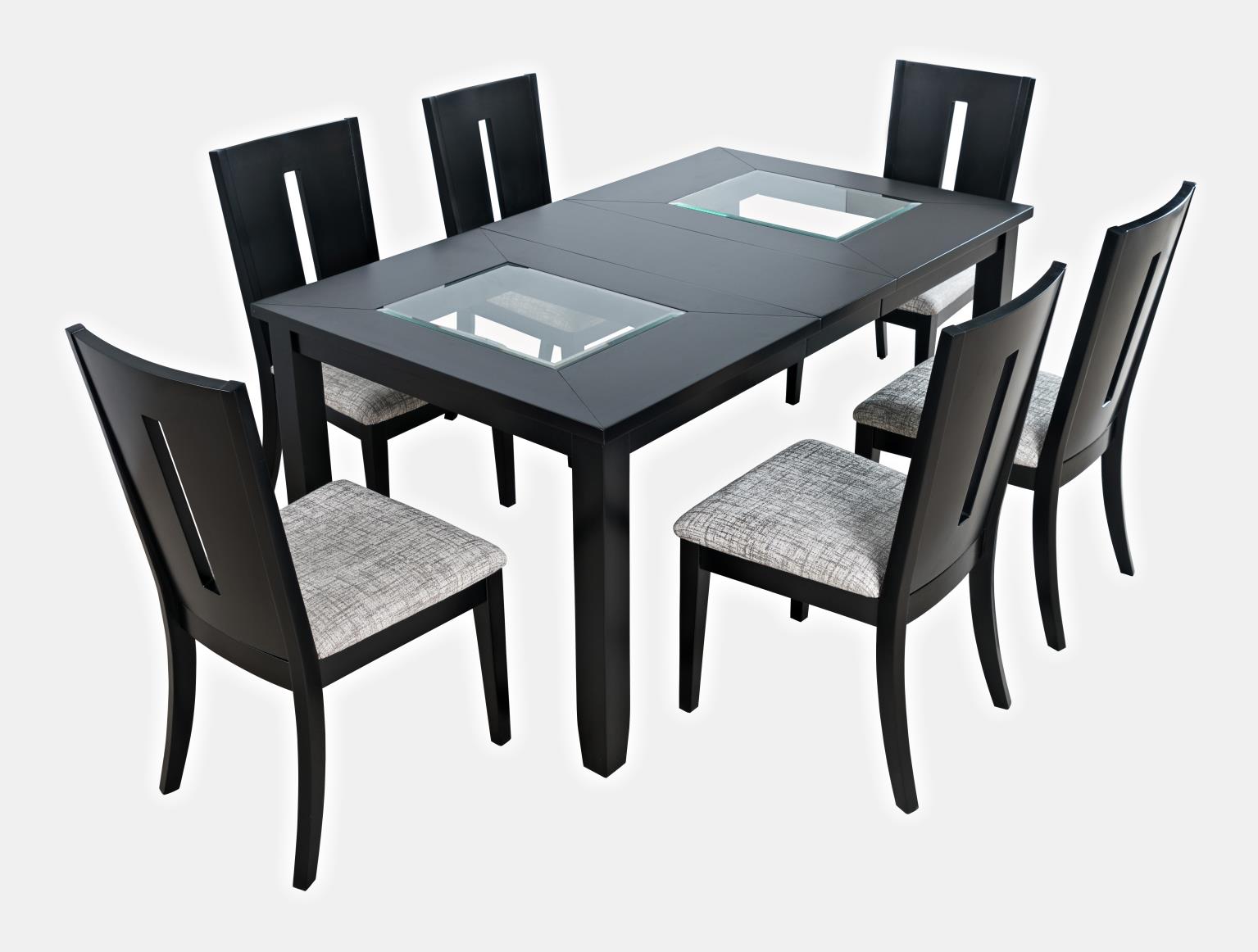 Urban Icon Black Ext Dining Table w/ 4 Chairs