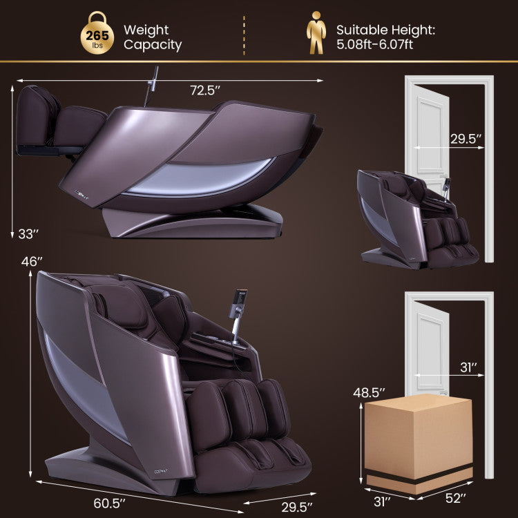 2025 Enjoyment 42 - Full Body Zero Gravity Massage Recliner with Airbags and Foot Rollers - Ornate Home