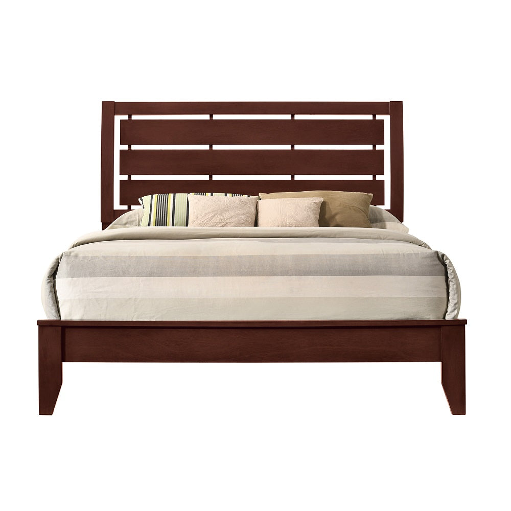 Ilana Brown Cherry Eastern King Bed