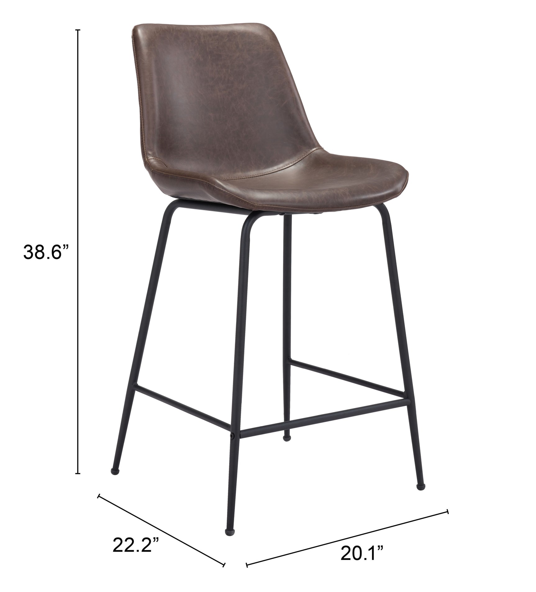 Byron Brown Counter Stool