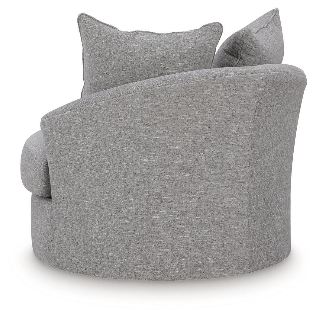 UrbanCrest Pewter Swivel Accent Chair