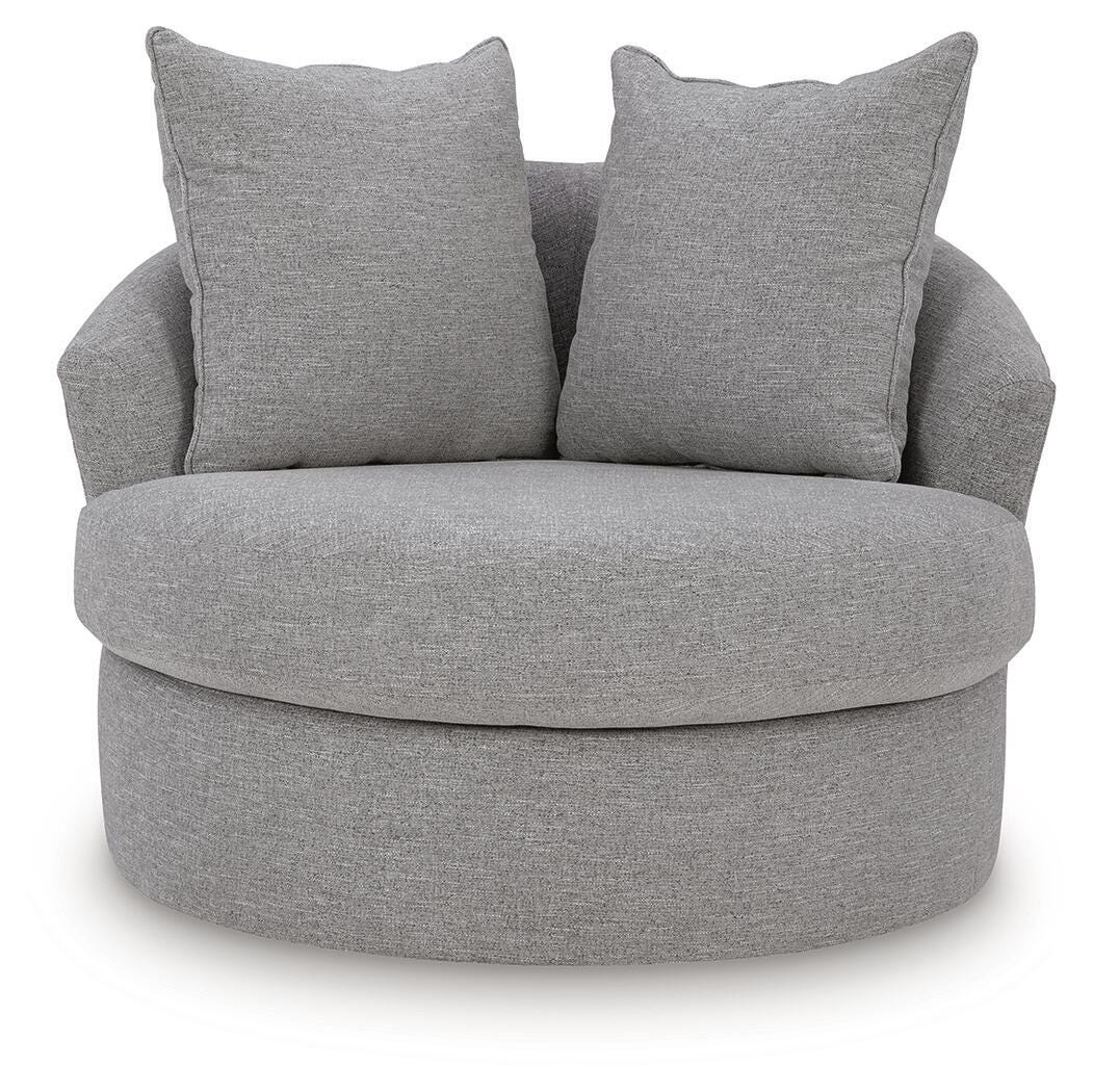 UrbanCrest Pewter Swivel Accent Chair