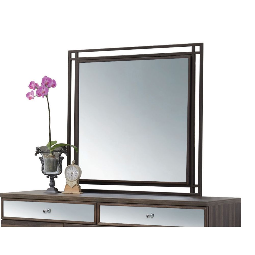 Adrianna Walnut Mirror