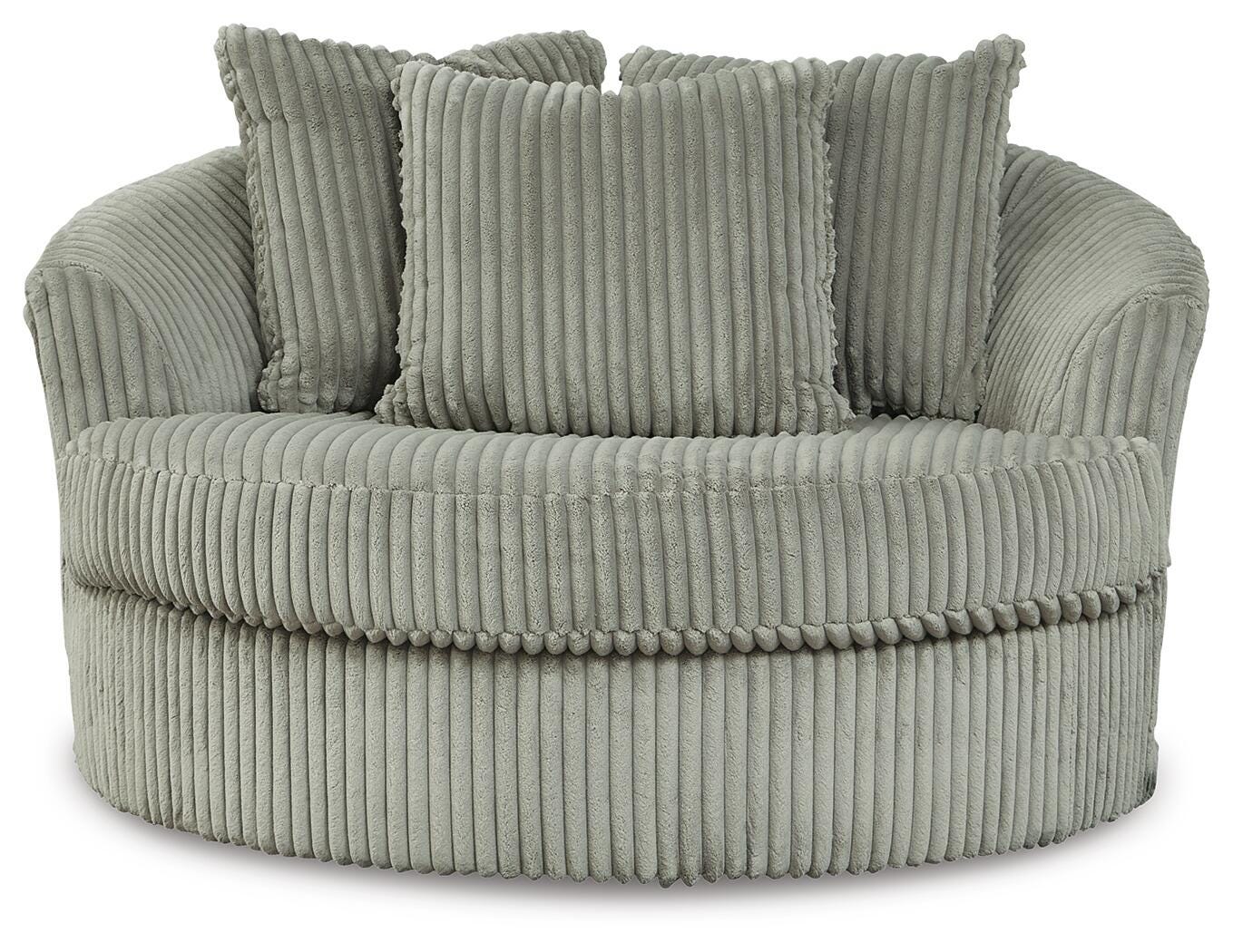 Lindyn Fog Sofa, Loveseat and Oversized Chair