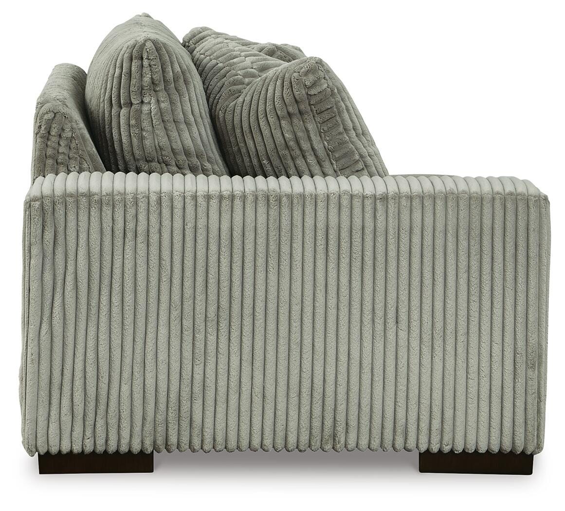 Lindyn Fog Sofa, Loveseat and Oversized Chair