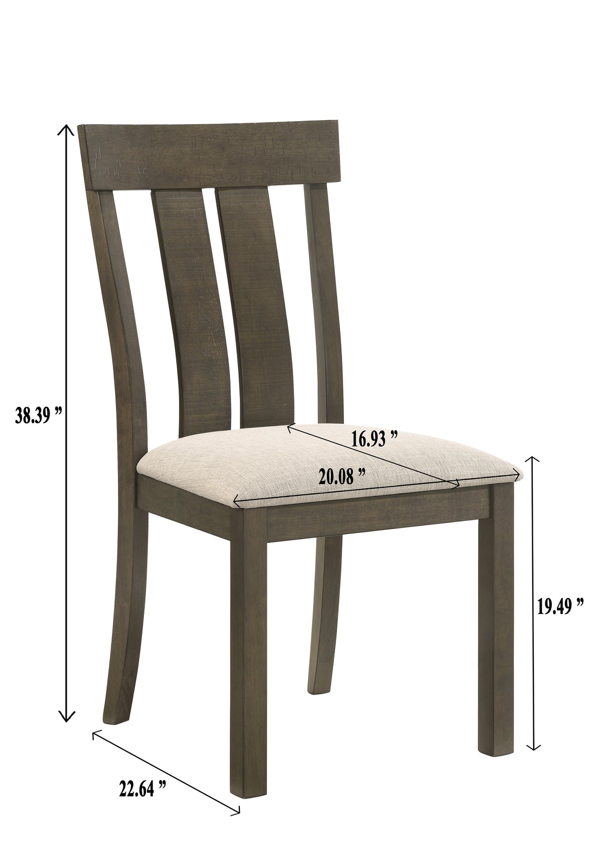 Lloyd Brown/Oat Dining Side Chair (Set of 2)