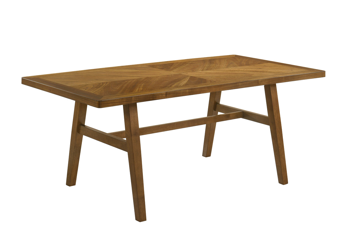 Linus Brown Rectangular Dining Table