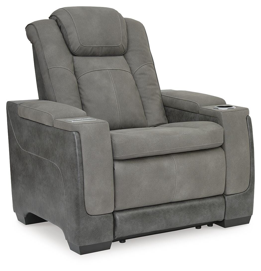 Next-Gen Durapella Slate Power Reclining Sofa and Power Recliner (Online Special Price)