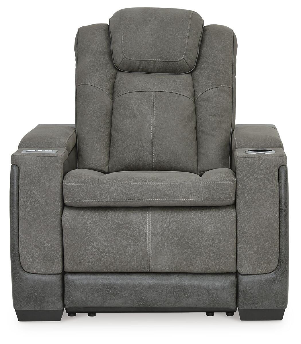 Next-Gen Durapella Slate Power Reclining Sofa and Power Recliner (Online Special Price)