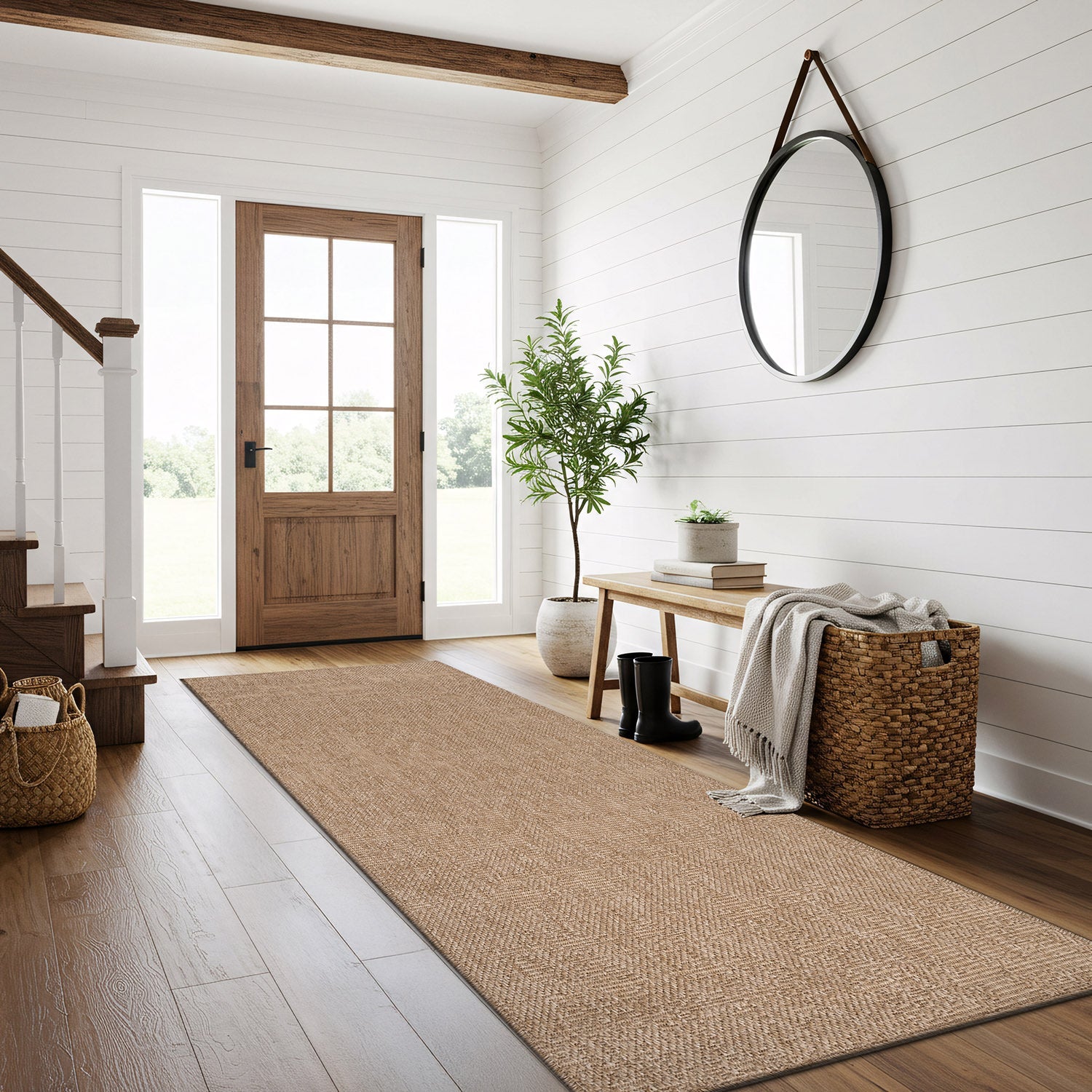 Fiora Natural 2 Jute-Look Rug | Zero-Stress Decor
