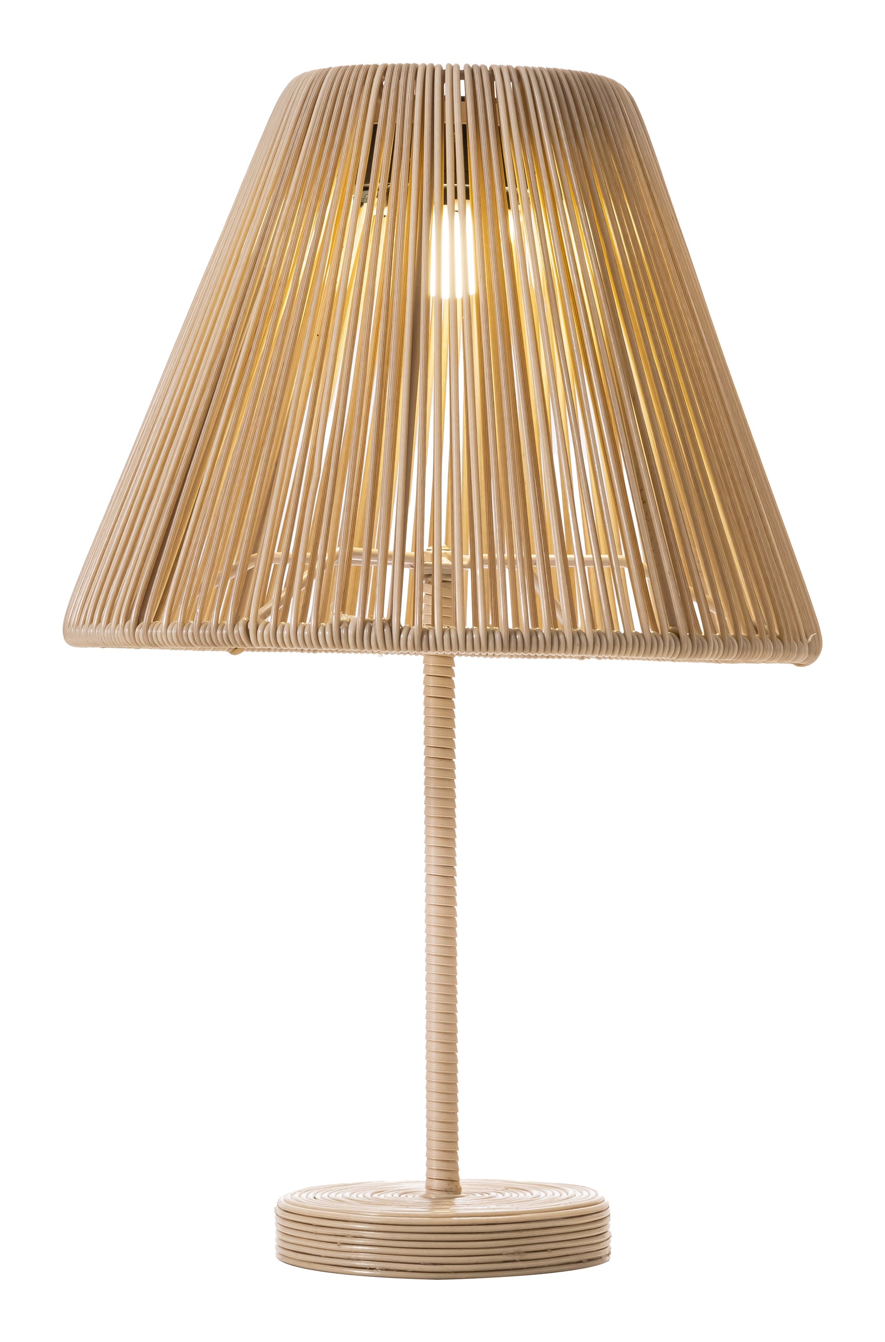 Lumika Beige Solar Table Lamp