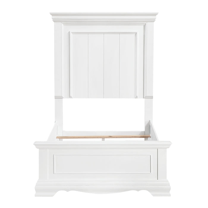York White Twin Bed