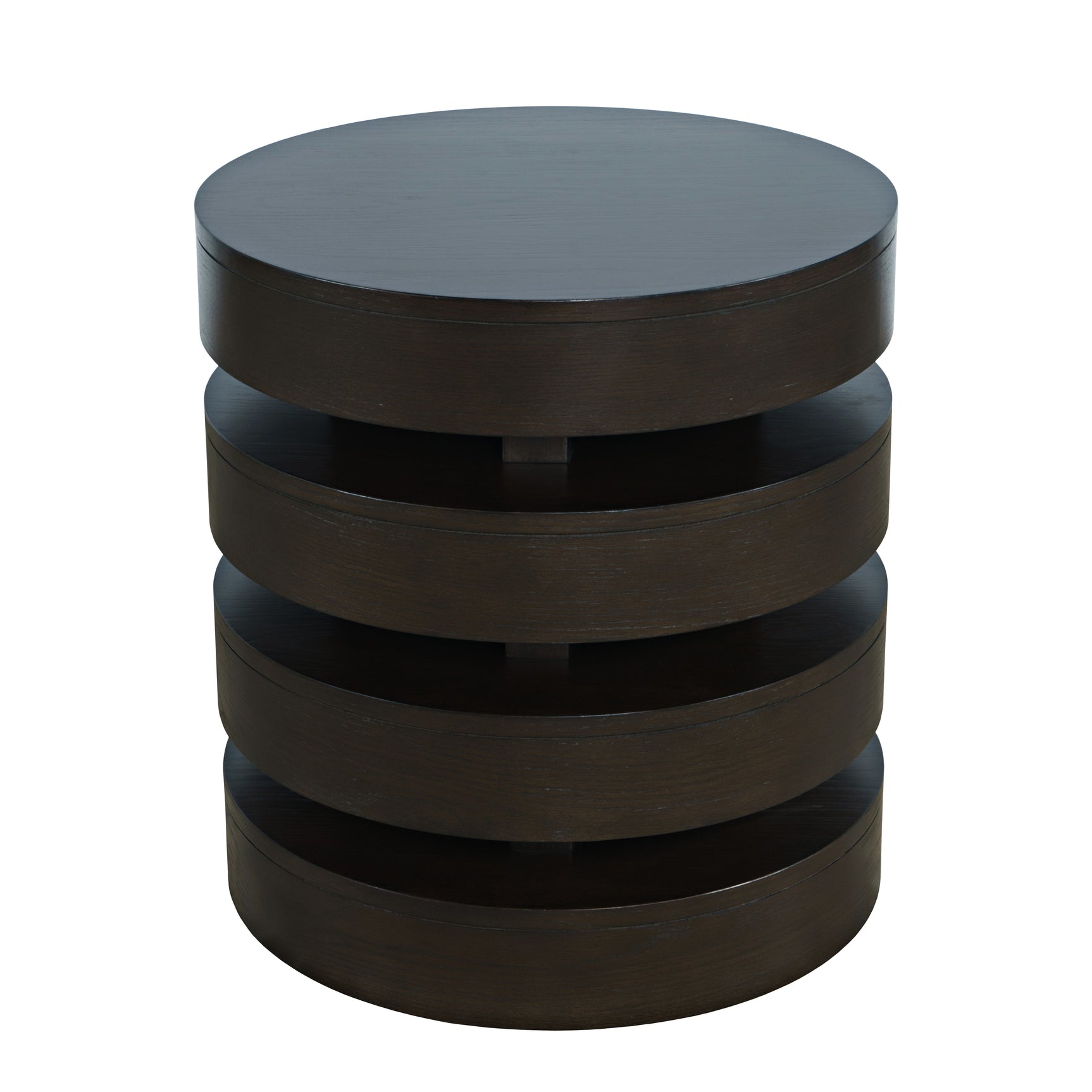 Brix Espresso Round End Table