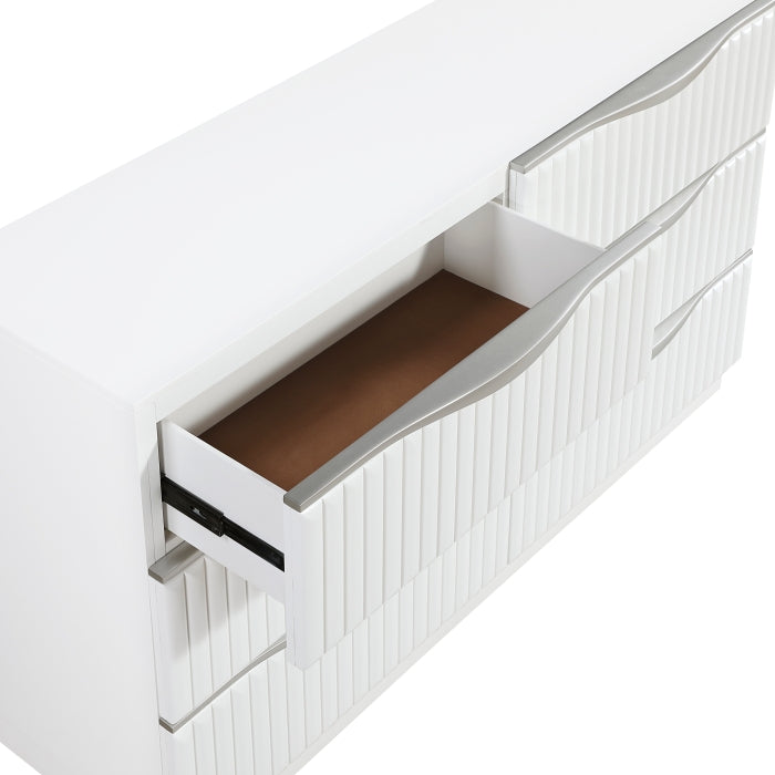 Linea White Dresser