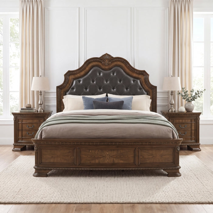 Bridgepoint Brown Queen Bed
