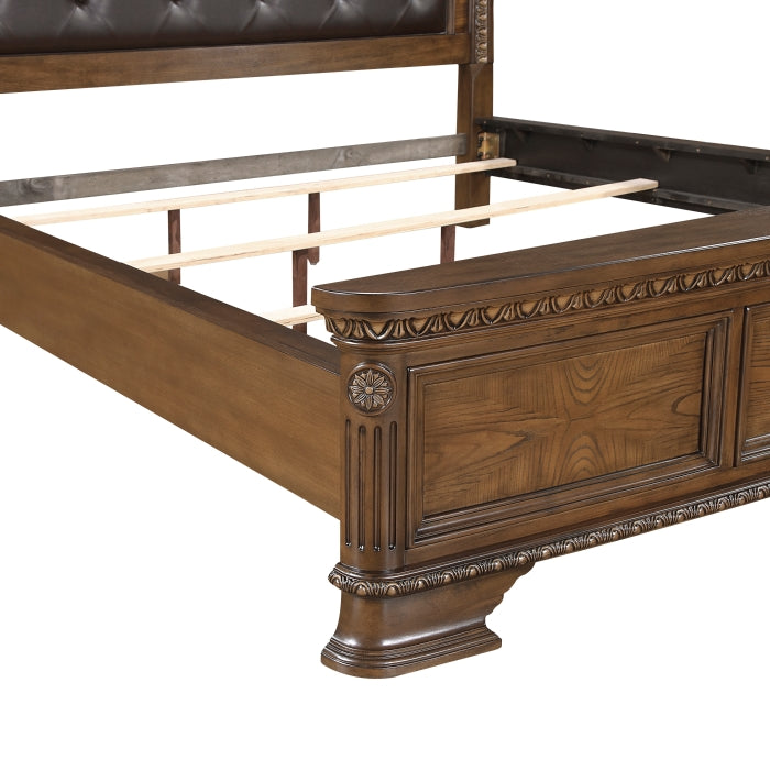Bridgepoint Brown Queen Bed