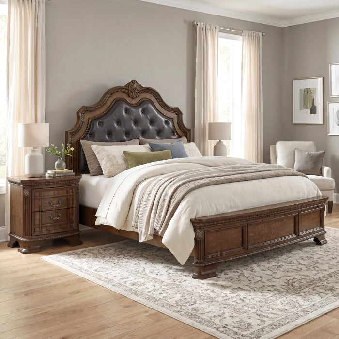 Bridgepoint Brown Queen Bed