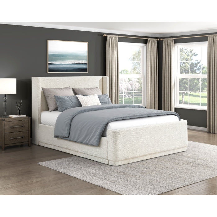 Carmel Beige Queen Platform Bed