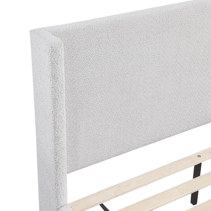 Carmel White Full Platform Bed