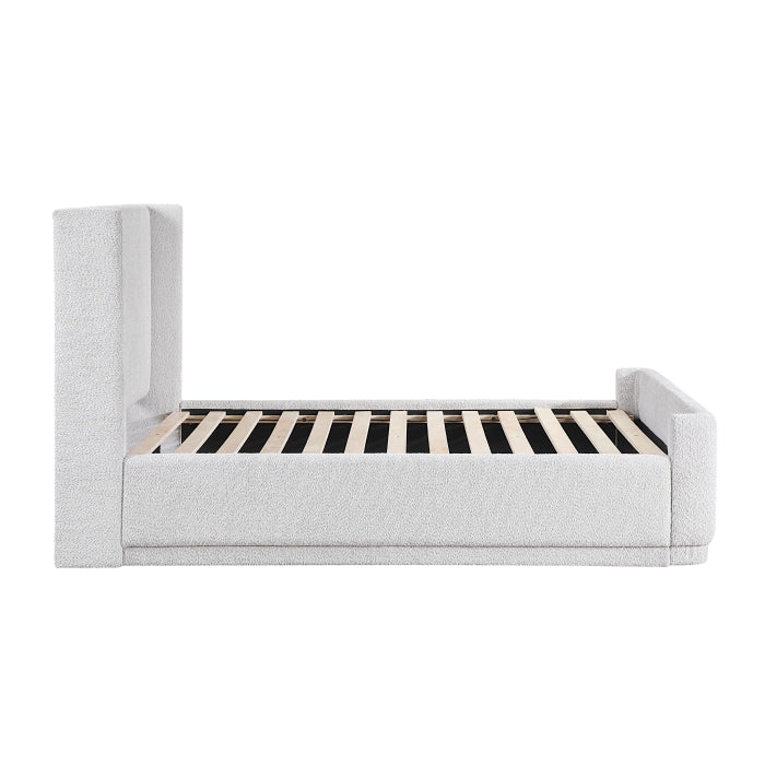 Carmel White Full Platform Bed